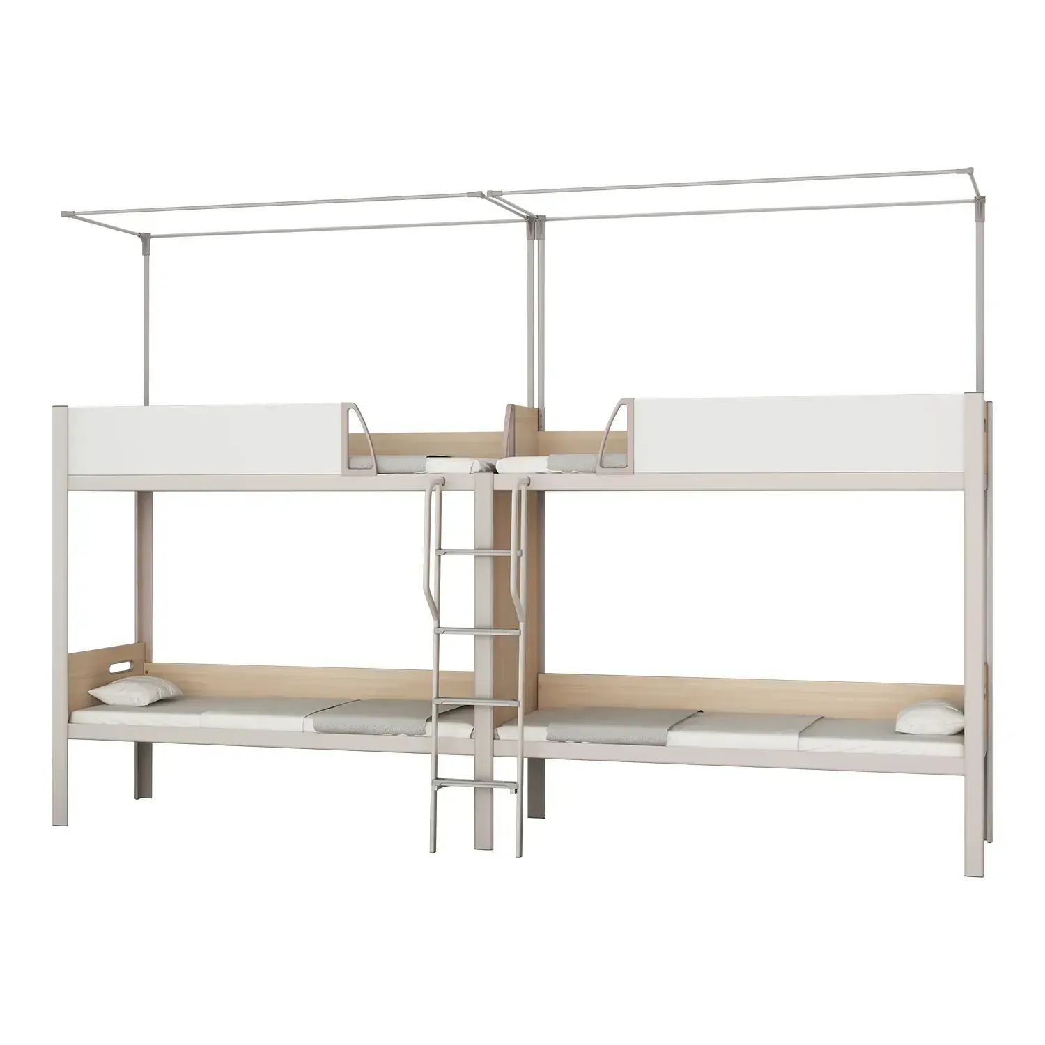 Four-person dormitory bed – bunk bed structure with ladder SW-001 school furniture product